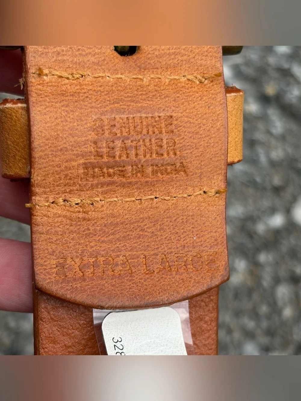 Vintage Nine West Y2K Festival Brown Leather Studded Belt Size XL 38-42” Waist